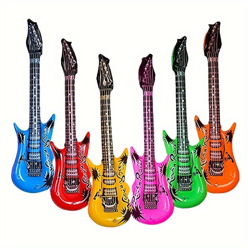 

1pc Inflatable Balloon Party Toys Entertainment Show Interactive Props Inflatable Guitars For Festivals