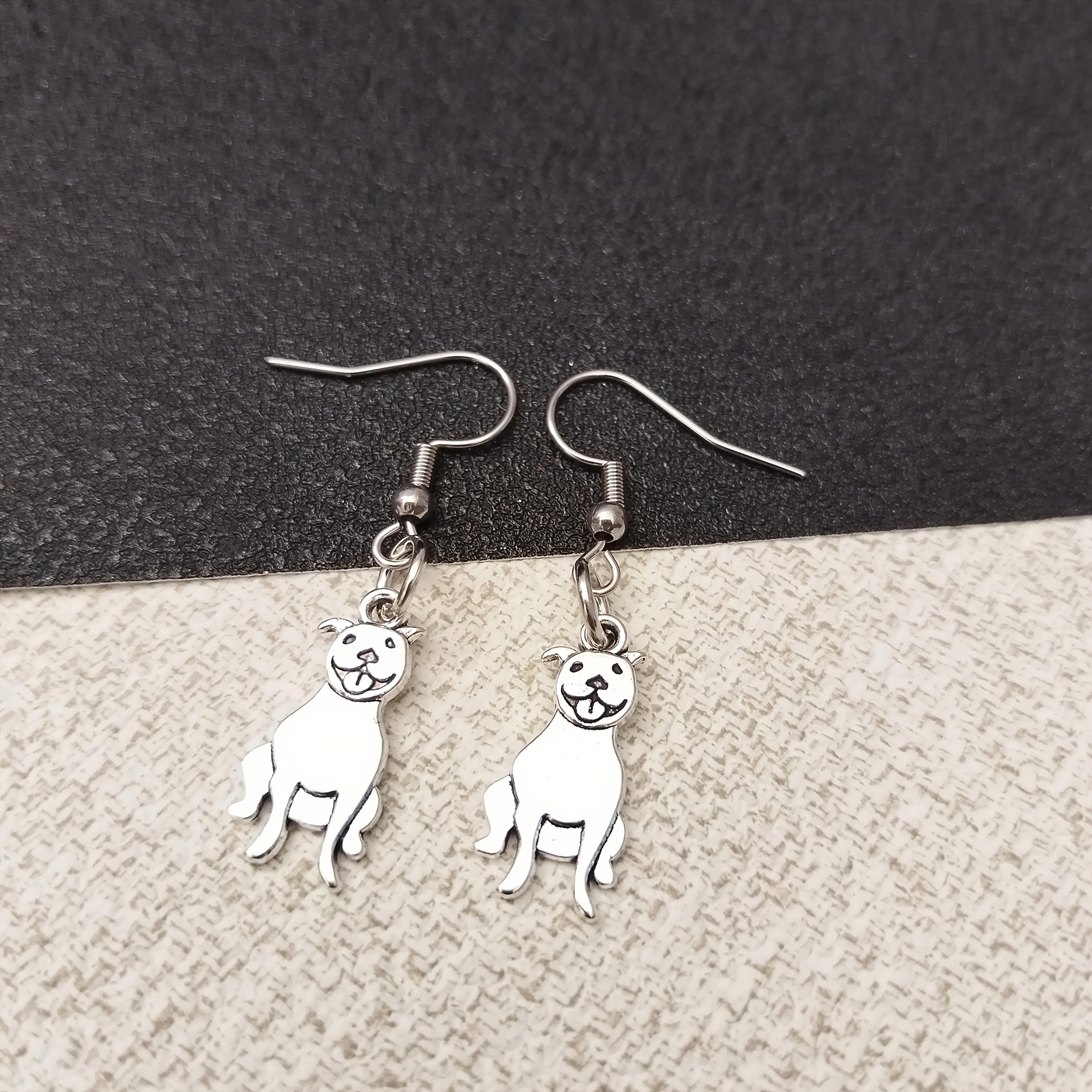 

Vintage Cartoon Dog Dangle Earrings For Women - Cute & Alloy Fashion Jewelry With Stainless Steel Hooks, Ideal For Or As A Gift For Her, Lightweight & Allergy-free, Quirky Earrings