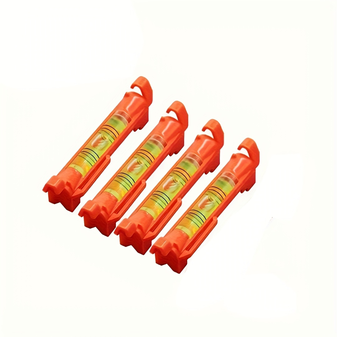 TEMU Four-piece Set Of Hanging Bubble Level Lines, Line Level For Construction, Threaded Level, Small Level Rope Bubble Level, Suitable For Ground