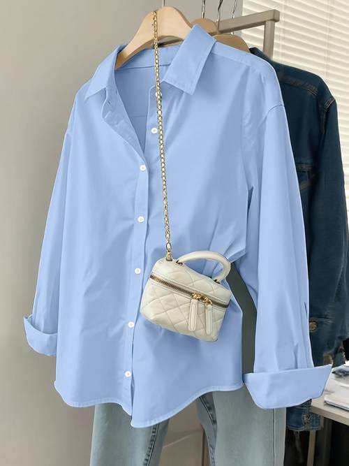 solid long sleeve womens new style