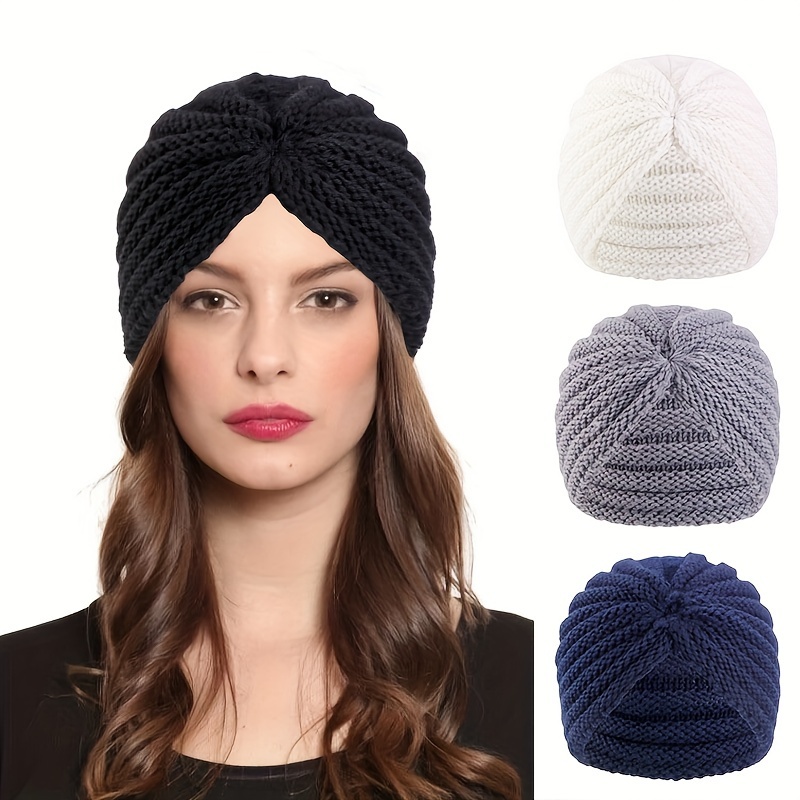 

Cozy Knit Beanie For Women - Stretchy, Warm & Winter Hat With Ethnic Twist Design