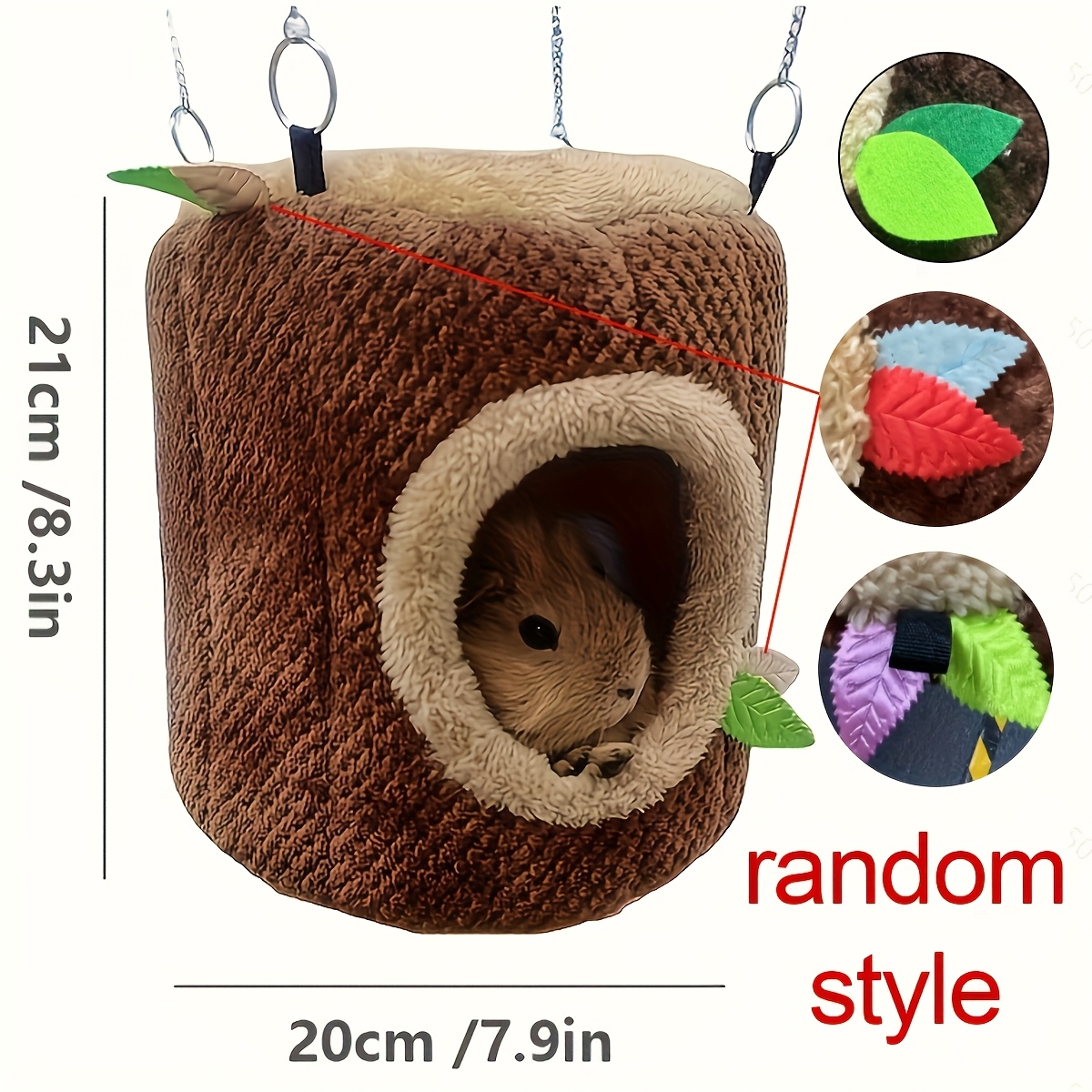 1pc Random Style Small Pet Supplies Hamster Nest Cylindrical Nest Rabbit Guinea Pig Nest