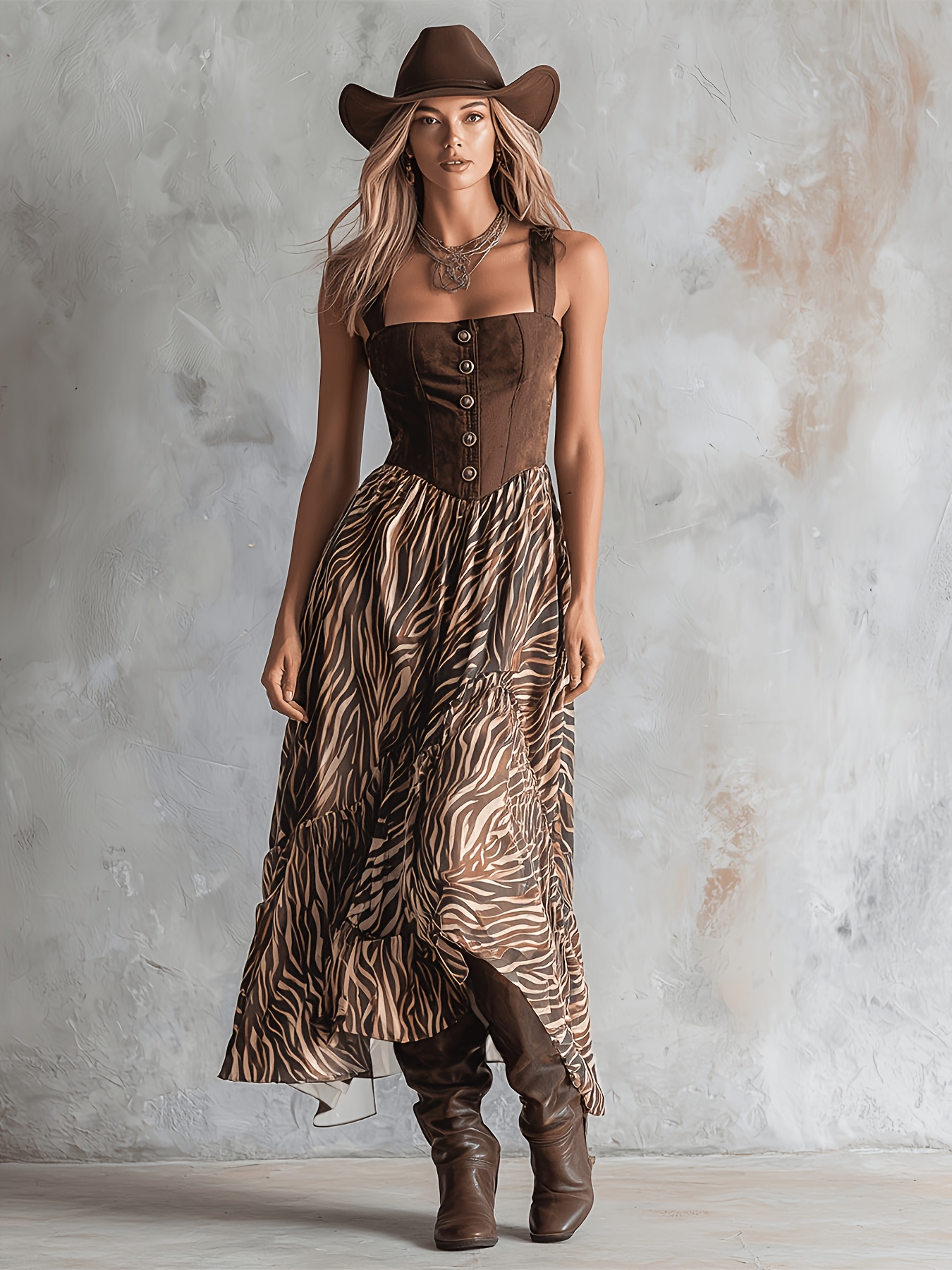 cowgirl dresses for women western sold on Temu United States