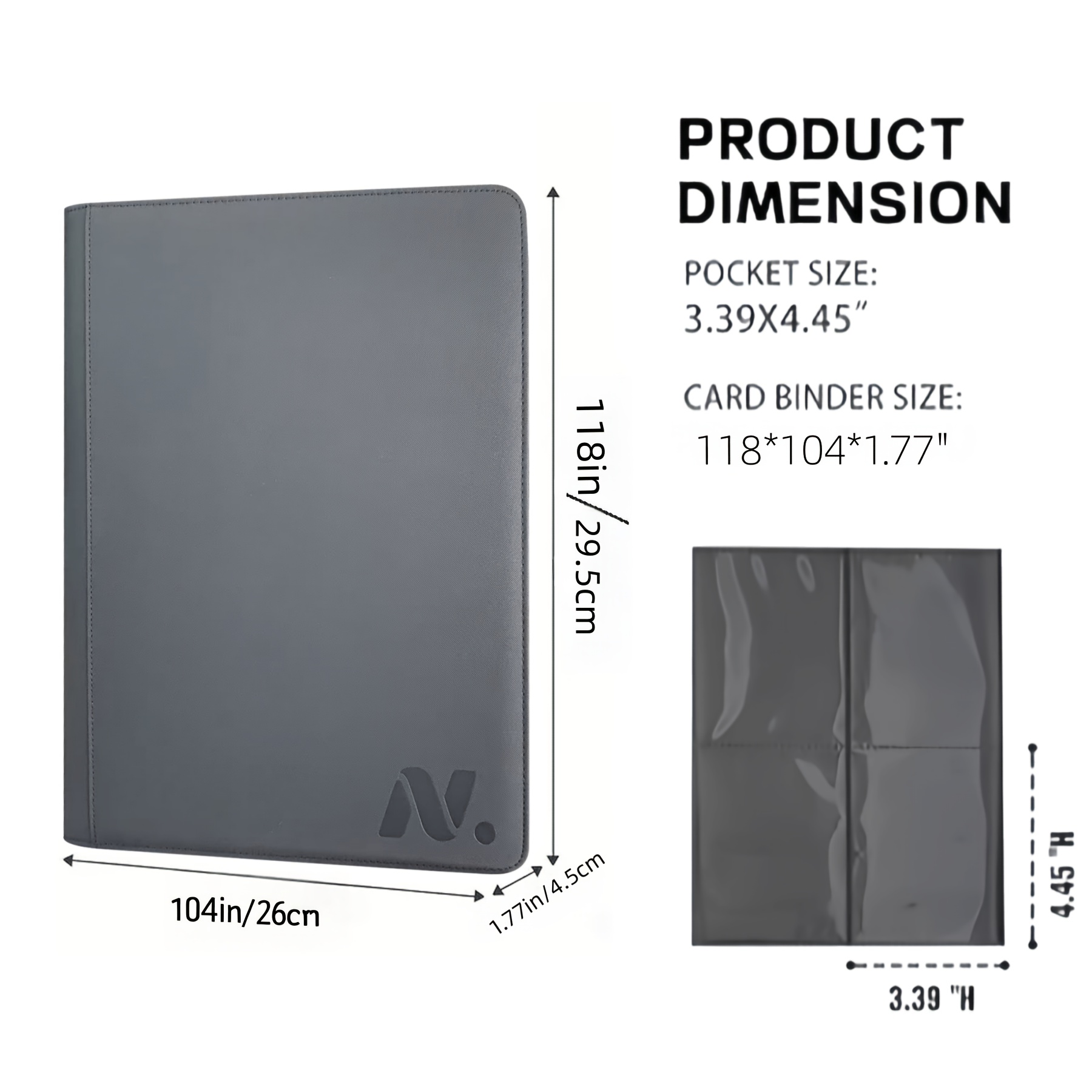 4pcs mini binder capacity 160pcs 3 x 4 card holders sleeve - Temu