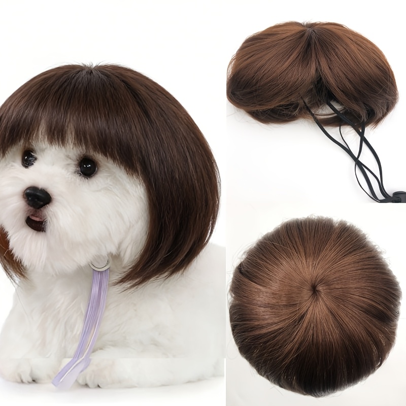TEMU Wig, Adjustable Size With Retractable Buckle, Halloween, Parties, And Photo Props. Suitable For Pets To Wear As A Wig Accessory