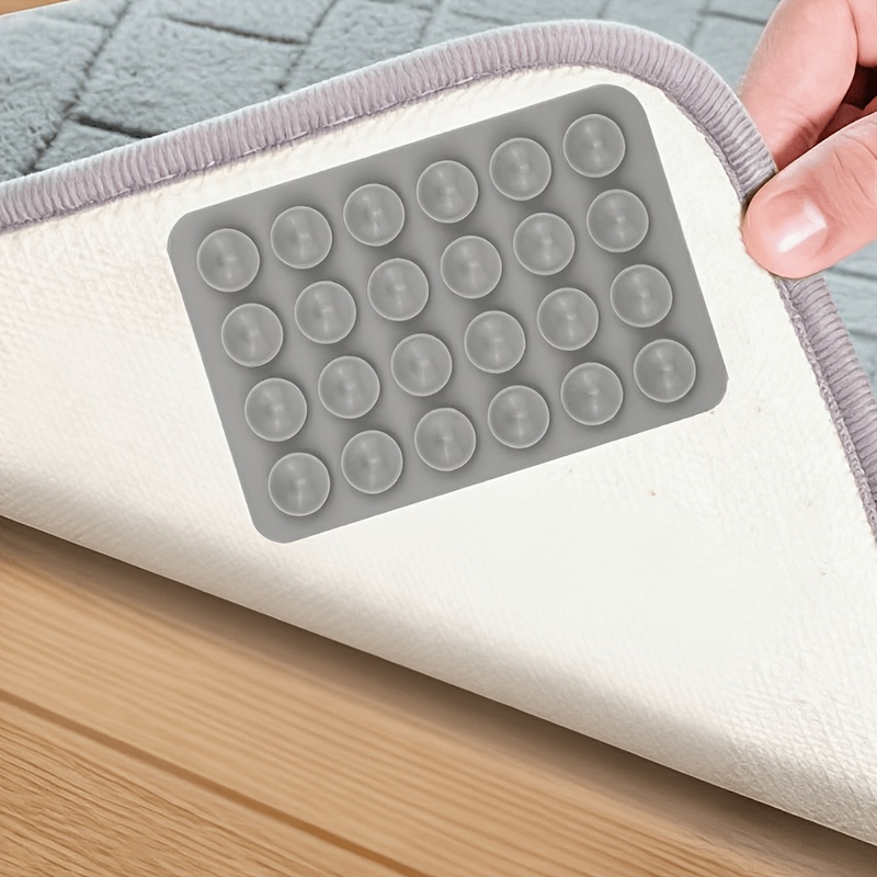 8pcs Reusable Carpet Anti-slip Pads, Rug Grippers To Prevent Sliding, Curling & Shifting, Durable Floor Fasteners For Kitchen, Living Room & Bedroom