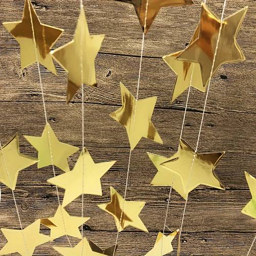 4m star sequined banner set party decorations birthday gifts and crafts without power