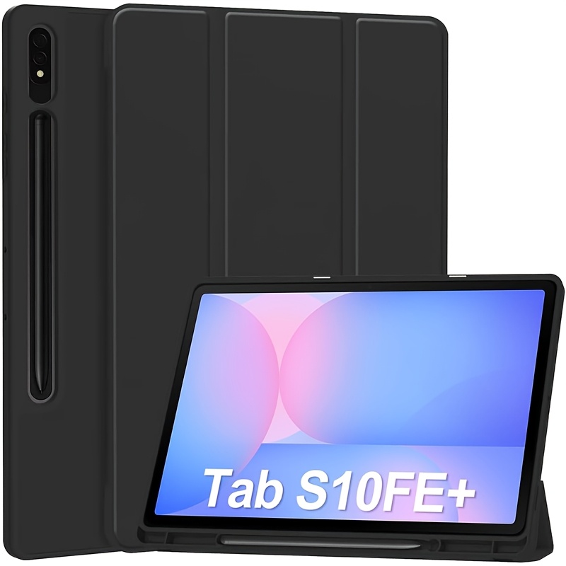 E-shop Flip-Case-Hülle für S10 FE+/S10 FE Plus 2025 (13,1 Zoll), Stand Hartschale mit Auto Sleep/Wake-Funktion Stifthalterung für das S10FE+