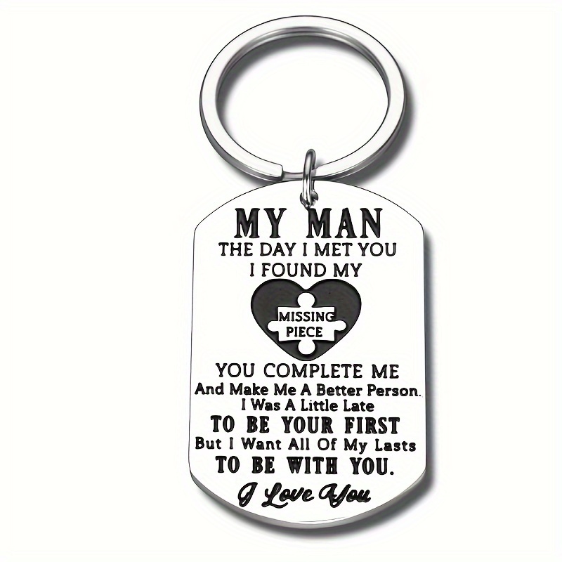 Lovely Boobsfashion Stainless Steel 'i Love You' Keychain For