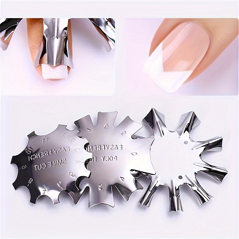 

Multi-use, French Style Nail Cutter Plate, Rust-proof Acrylic Nail Tips Mold , Manicure Trimmer Tool For Nail Art