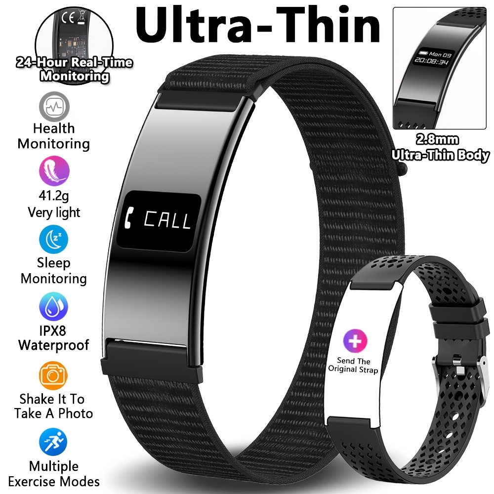 Image of This New Smart Bracelet Over 100 Different Sports , Supports Wireless , Call Notifications, Camera Control, And Fitness Tracking, Suitable For Men And Women