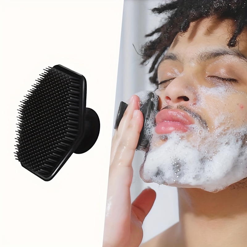 

Men's Silicone Facial Scrub Pad - Gentle Exfoliating Pad And Massager, Deep Cleansing And Removal Of Dead Skin,