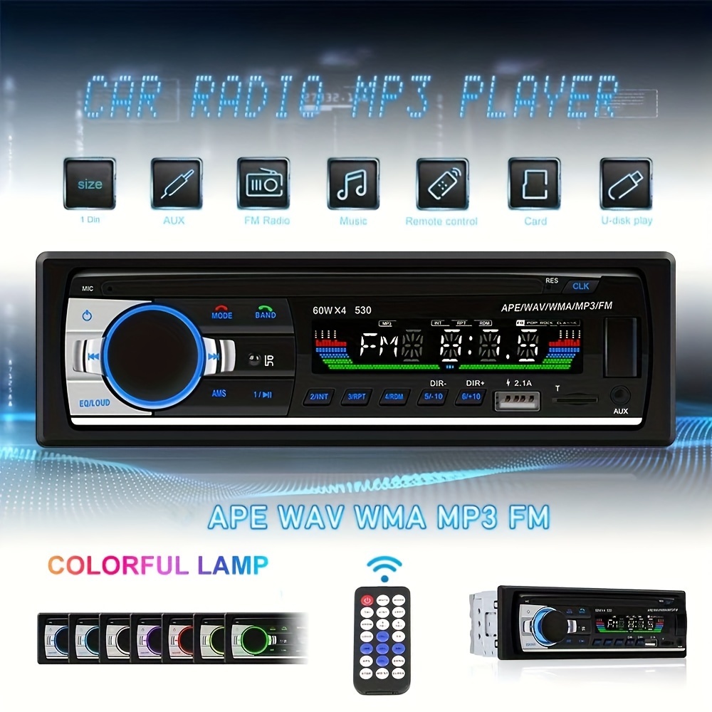 1din Retractable Screen Auto Radio Car Radio For Carplay - Temu