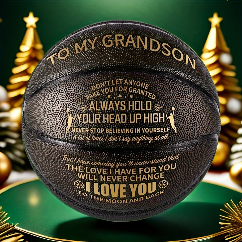 

Birthday Gifts For Son, Grandson, Engraved 29.5" Basketball Size 7, Gifts For Men, To My Son Gifts From Dad, Mom, To My From Grandparents, Graduation, Birthday Gifts For Him