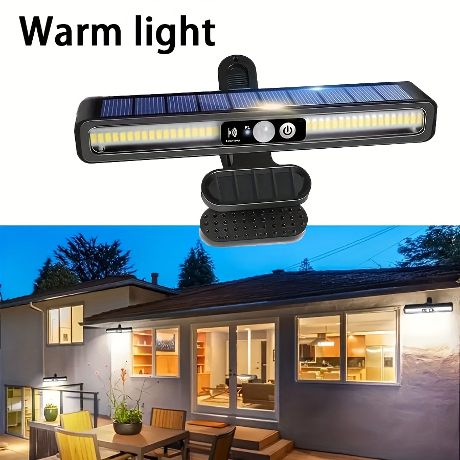 Light With Motion Detector, Solar Garden Lights, Solar Pathway Lights, Motion Sensor Lights - Outdoor Landscape Lighting For Yard, Garden, Fence & Camping