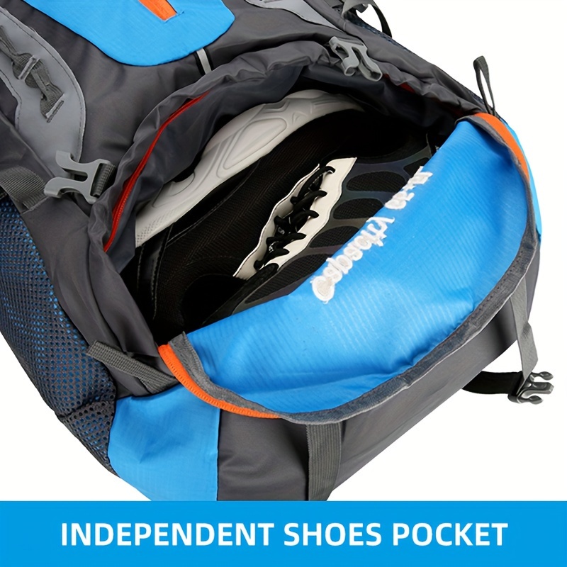 Men's Large Capacity Multi-functional Backpack For Camping Fishing Hiking Outdoors Survival Fans, 18.49gal