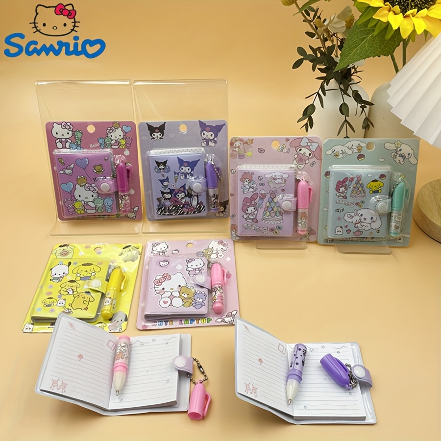 

2pcs Sanrio Hello Kitty Mini Notebooks With Ballpoint Pen Set - Cute Themed Pocket Journals, Paper Diaries For School Gifts And Prizes, Hello Kitty Notebook