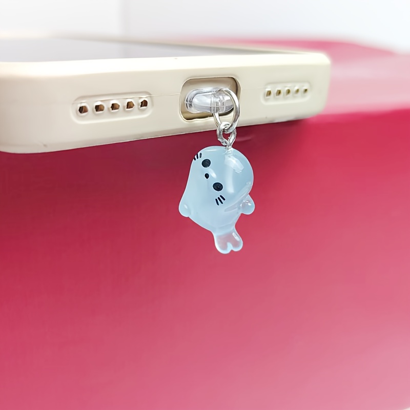 A Glowing Dust Plug/mobile Accessory Suitable For Iphone//type-c , For Dolphin Lovers