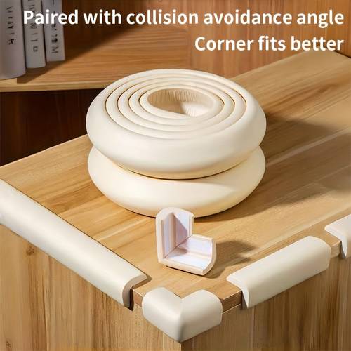 impact corner protector for tables and walls durable rubber material prevents scratches furniture in place anti scratch protective cover furniture protection 78 74 inch household corner tea table hemming