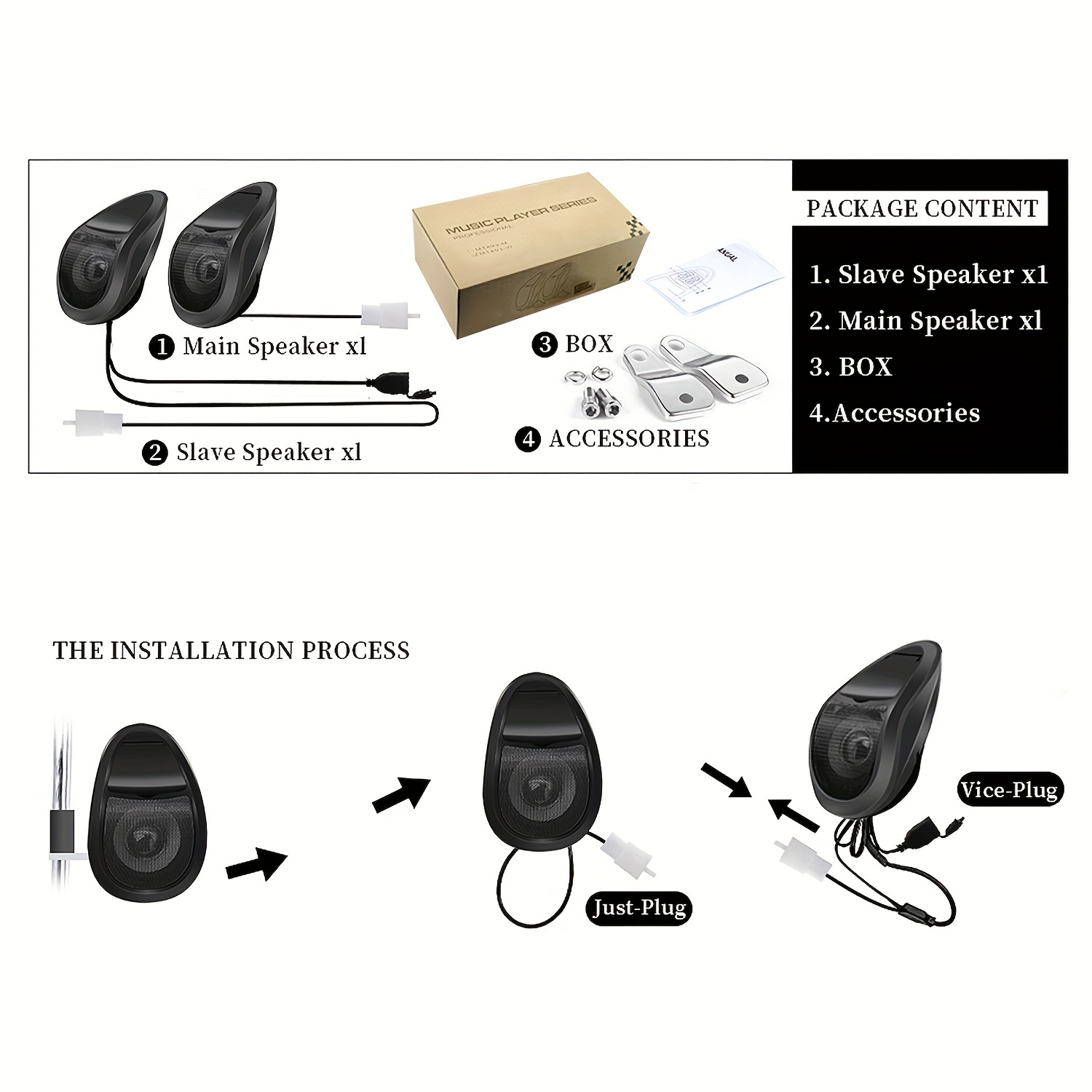 Waterproof clearance motorcycle radio