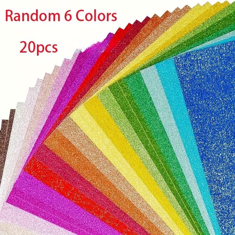 

20pcs Cardstock - , Assorted 6 , - For , Card Making, Collages, Diy , , , For / All