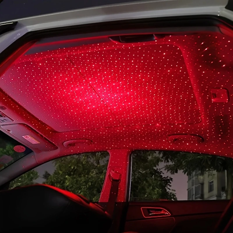 car car usb starry sky light roof interior light details 6