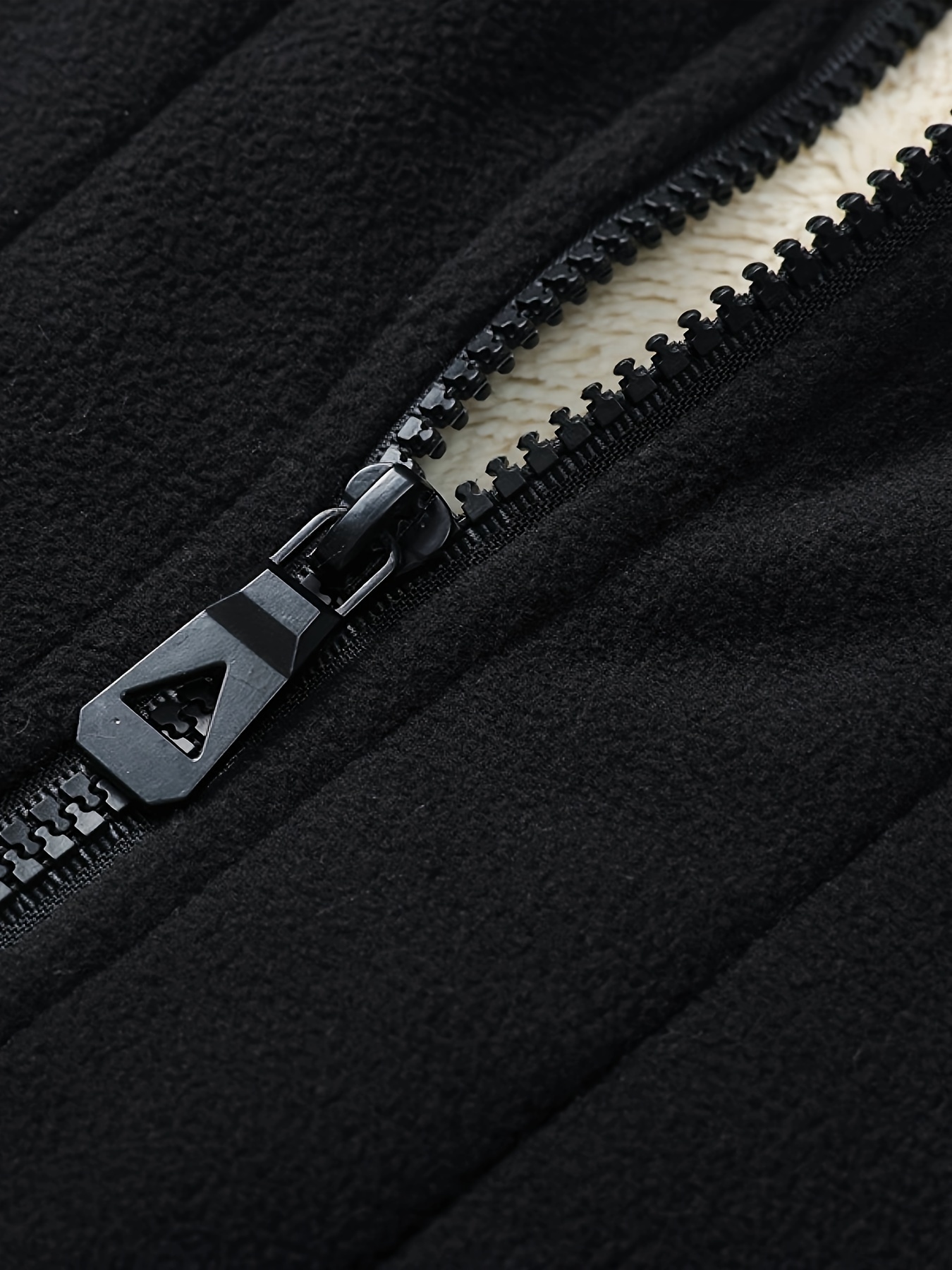 ανδρικό μονόχρωμο φλις γιλέκο χωρίς μανίκια με τσέπες, casual ζιπ-απ γιλέκο με σταντ κολάρο, ιδανικό για φθινοπωρινές και χειμερινές εξωτερικές δραστηριότητες, εξωτερική ενδυμασία Στοιχεία είδους 8