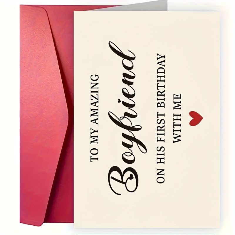 TEMU 1 Stück Geburtstagskarte für Freund sein Geschenk, Happy Birthday Dekoration für Freund, Hochwertige Karte