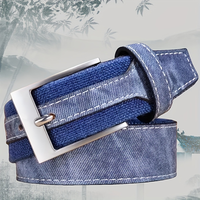 Image of Stylish Men' Belt With Smooth Alloy - Perfect For Business, Casual Wear & Gifts
