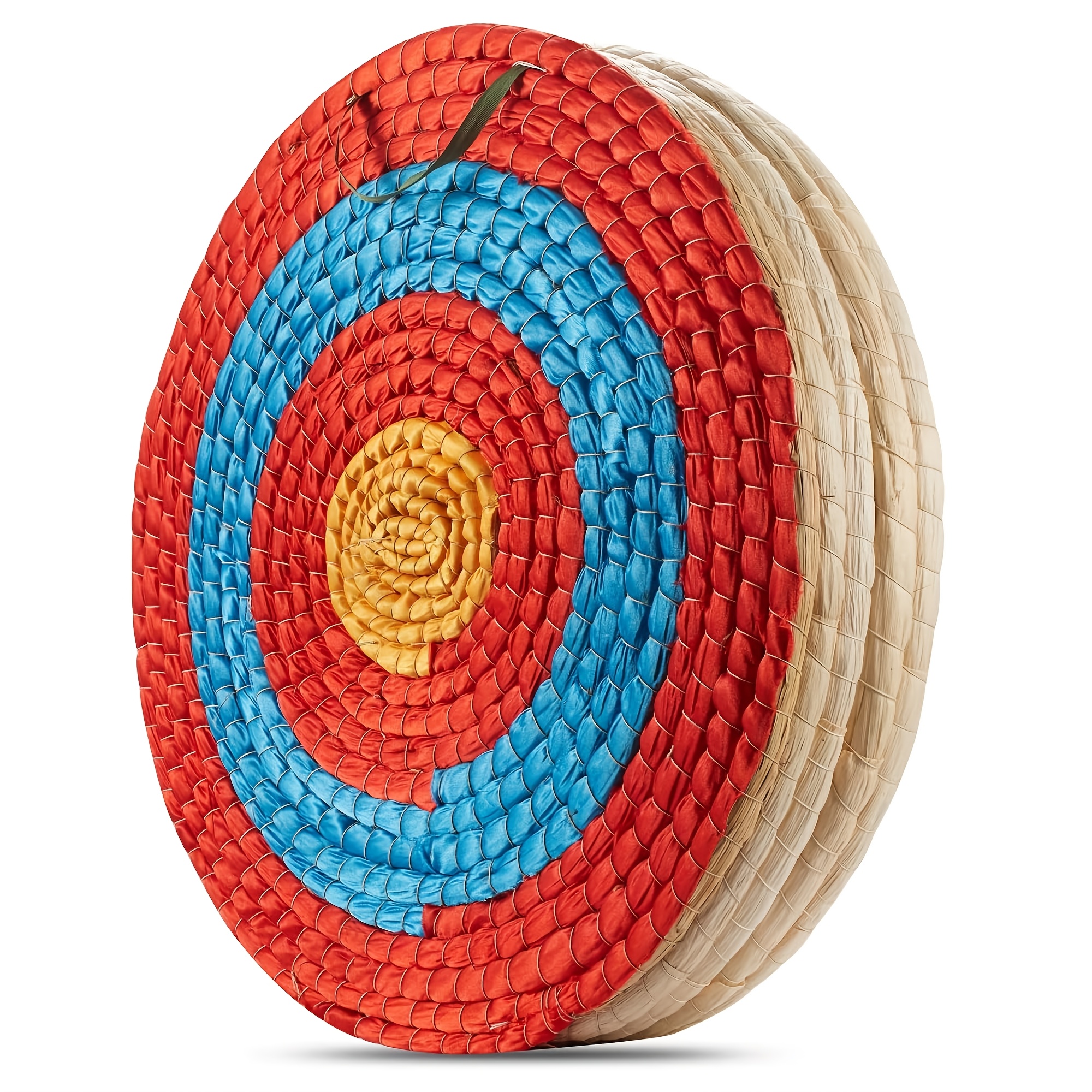 TEMU 1 pièce Cible de tir à traditionnelle en paille tressée, cible à flèches en herbe épaisse pour l'entraînement à et à long, cible de tir à