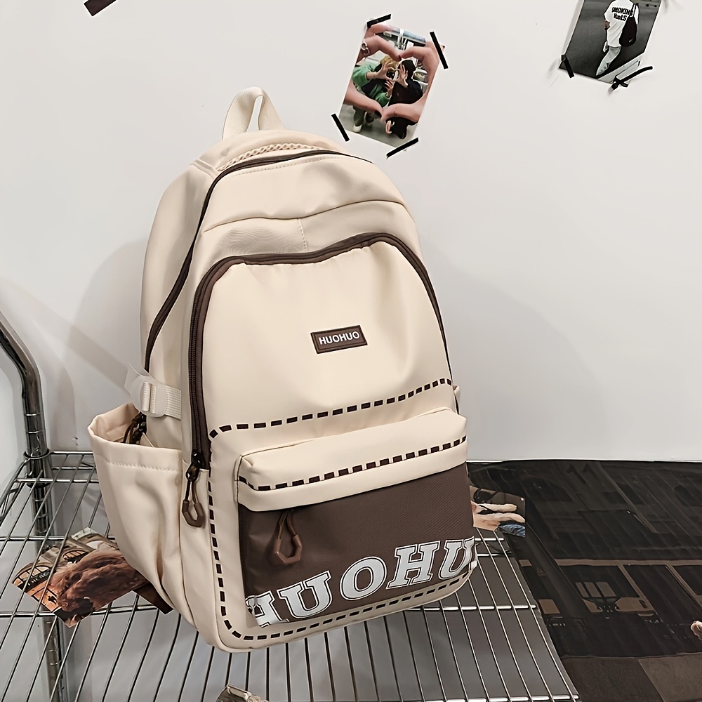 TEMU Japanese-style High School Student Backpack With Large Capacity, Versatile For College Students, Suitable For Daily Commuting, New Casual Double
