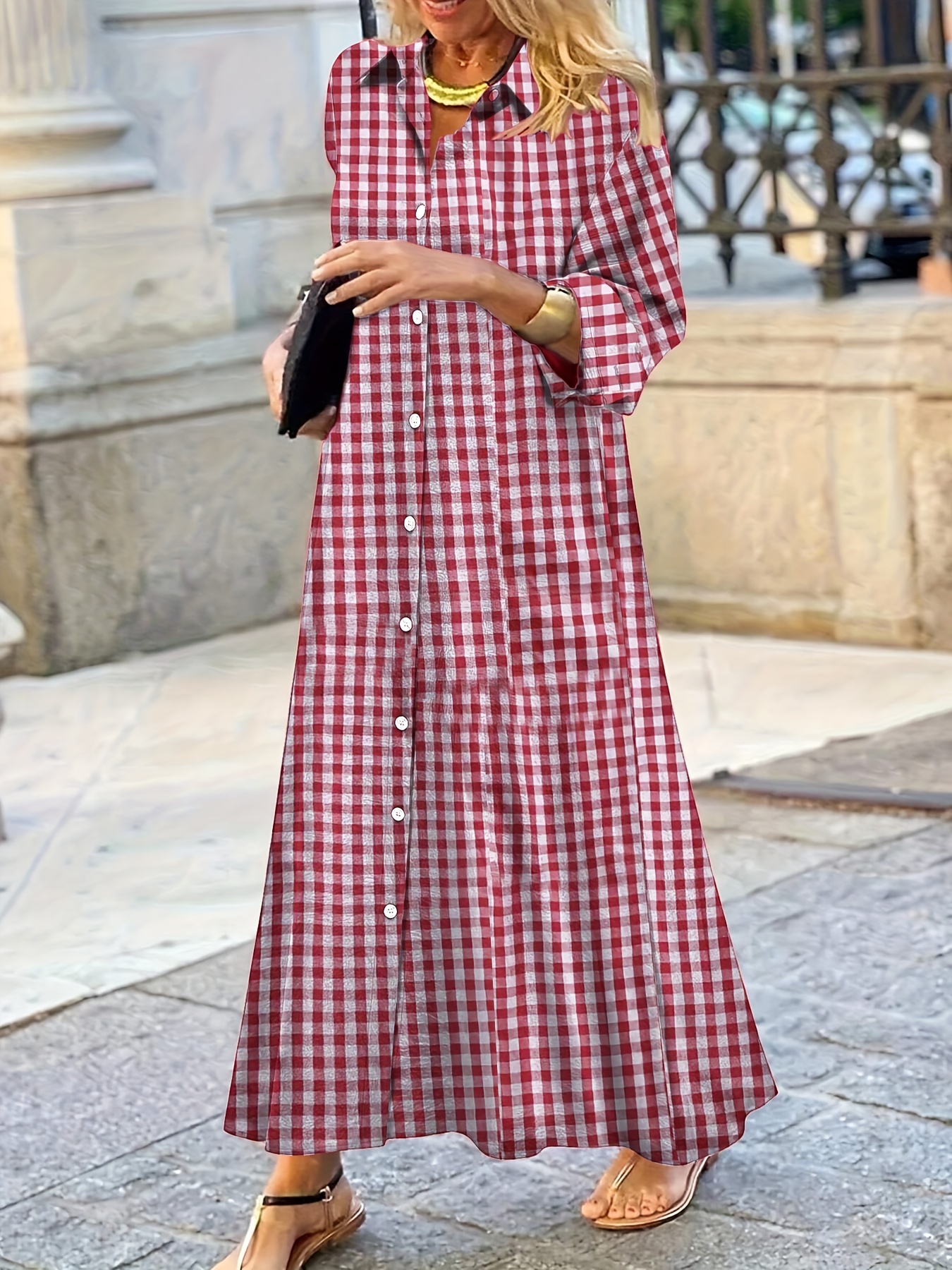 Moda Vestido Cuadros Rojo Y Negro Zara Vestido Viral Vestido