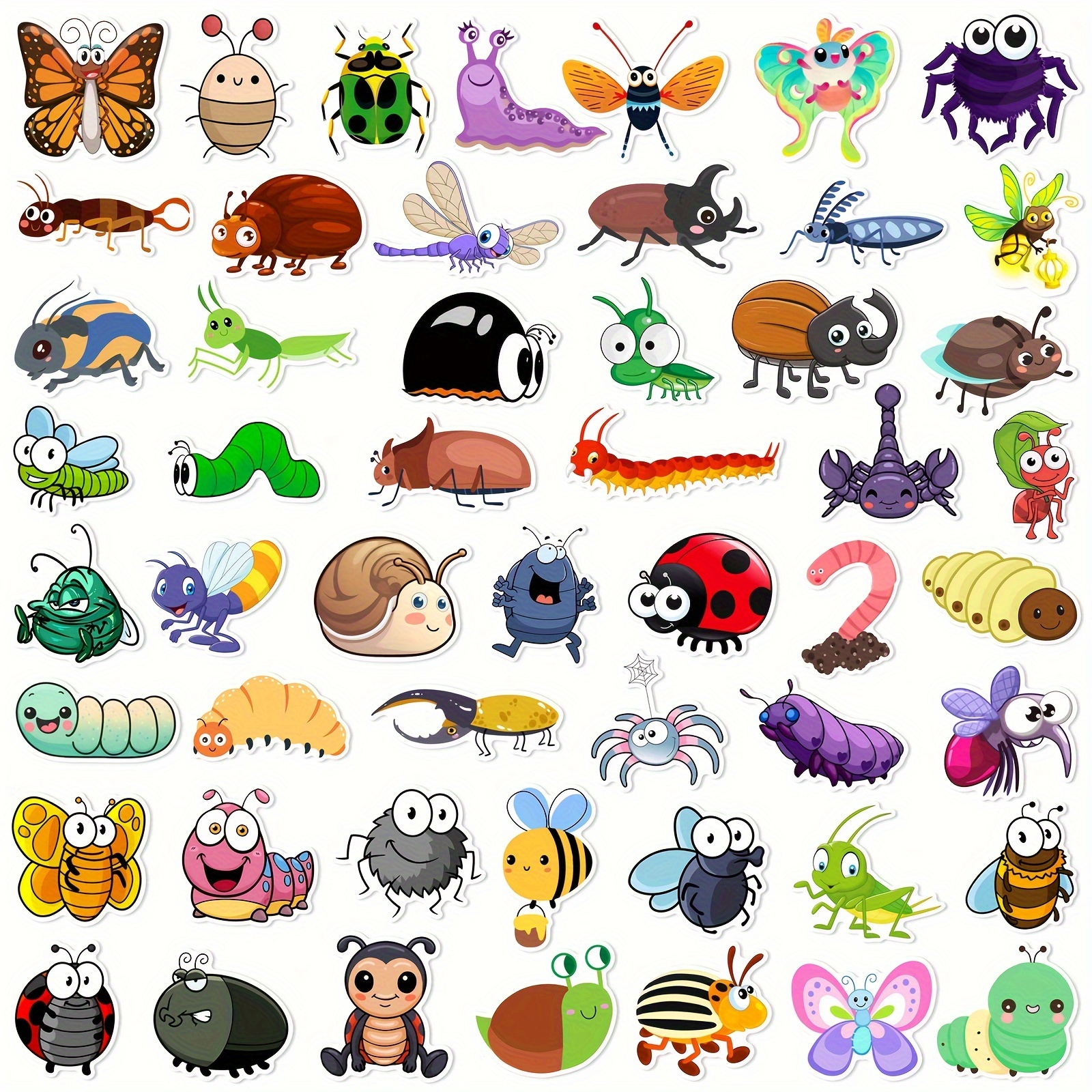 Cute Insect Waterproof Stickers Perfect Laptops Water - Temu