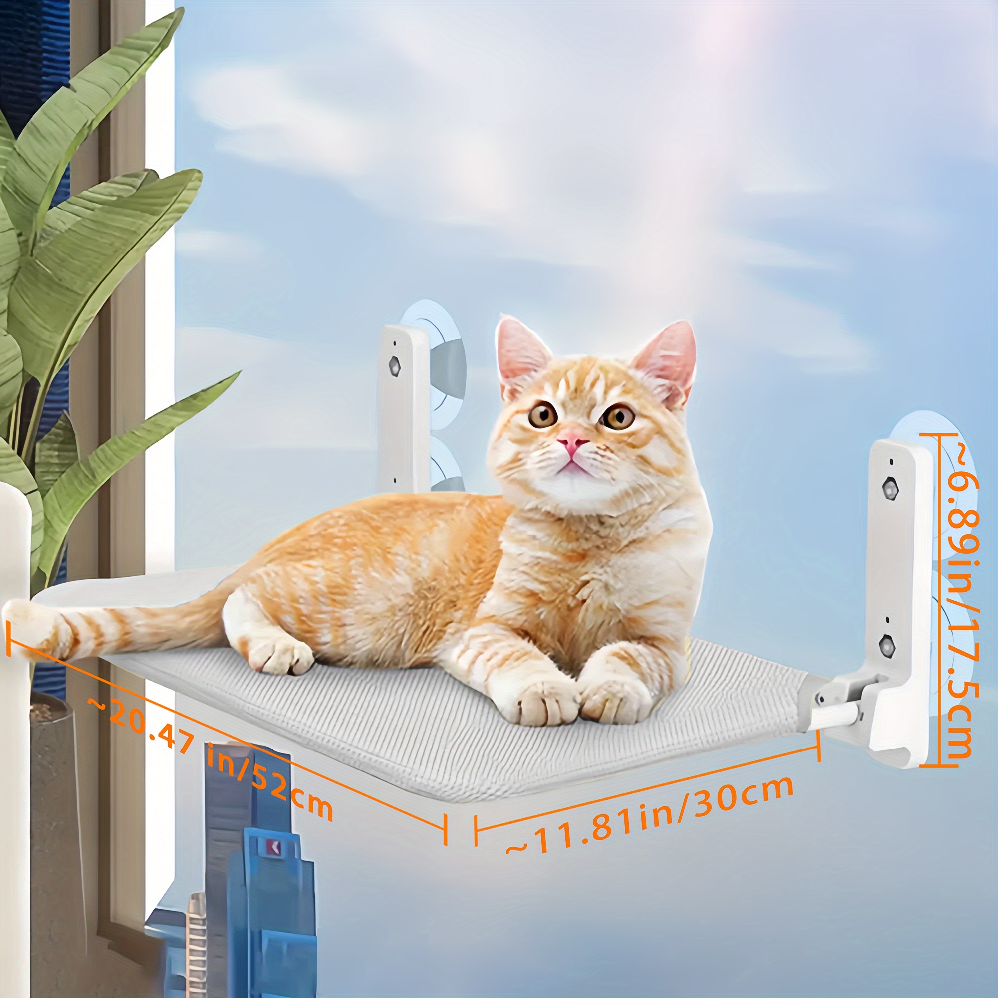 Foldable Cat Window Perch Cordless Cat Window Hammock 4 - Temu