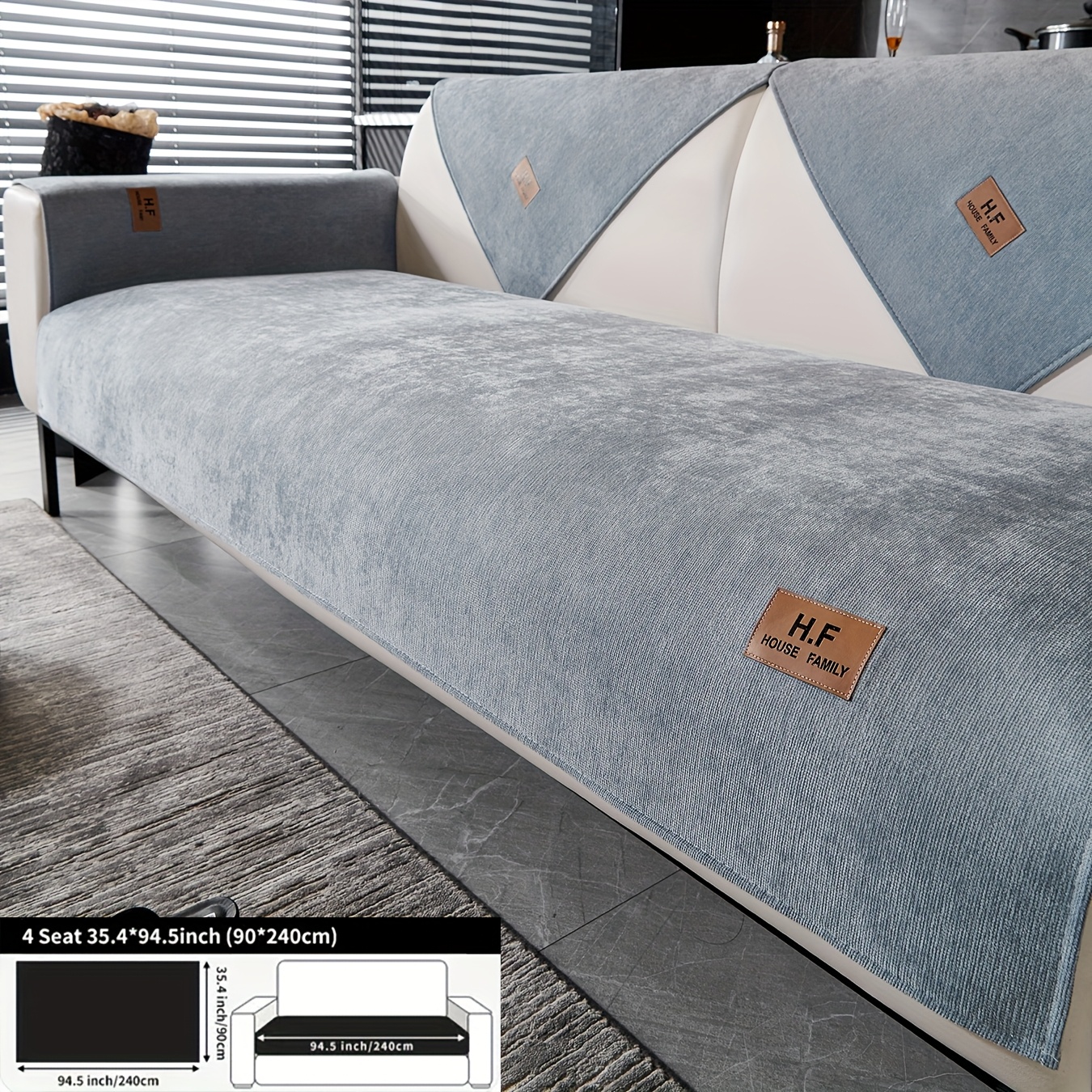 TEMU - () A High-quality Polyester Sofa Cushion With Soft Fabric, Machine Washable And Hand Washable In A Single Color, Featuring A Minimalist Style
