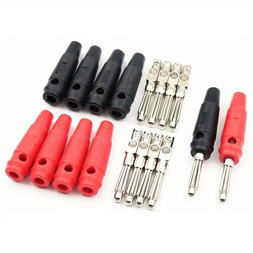 20pcs of black and red 4mm lantern head banana plug connectors