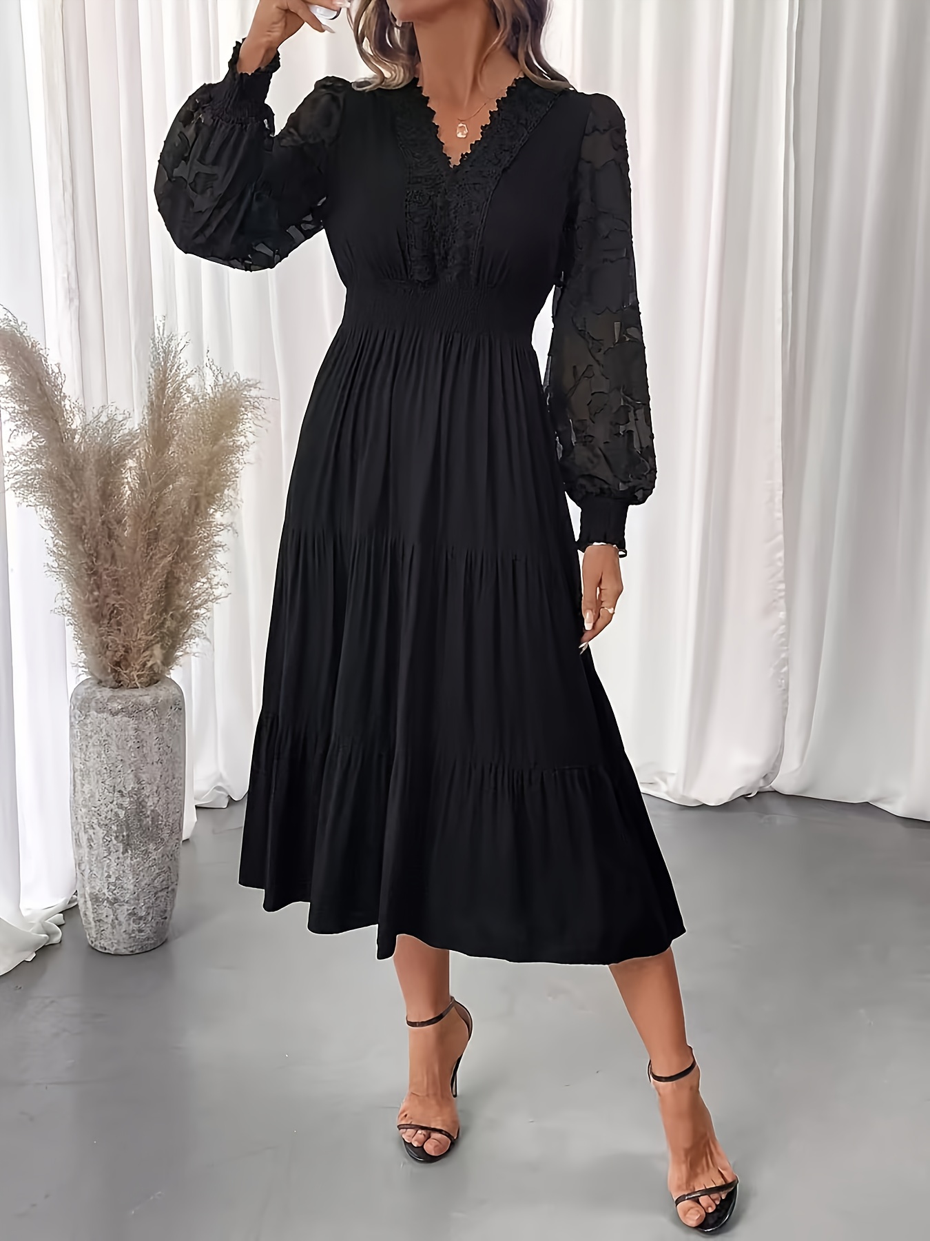 Knee Length Formal Funeral Dresses Bella In Black Dress