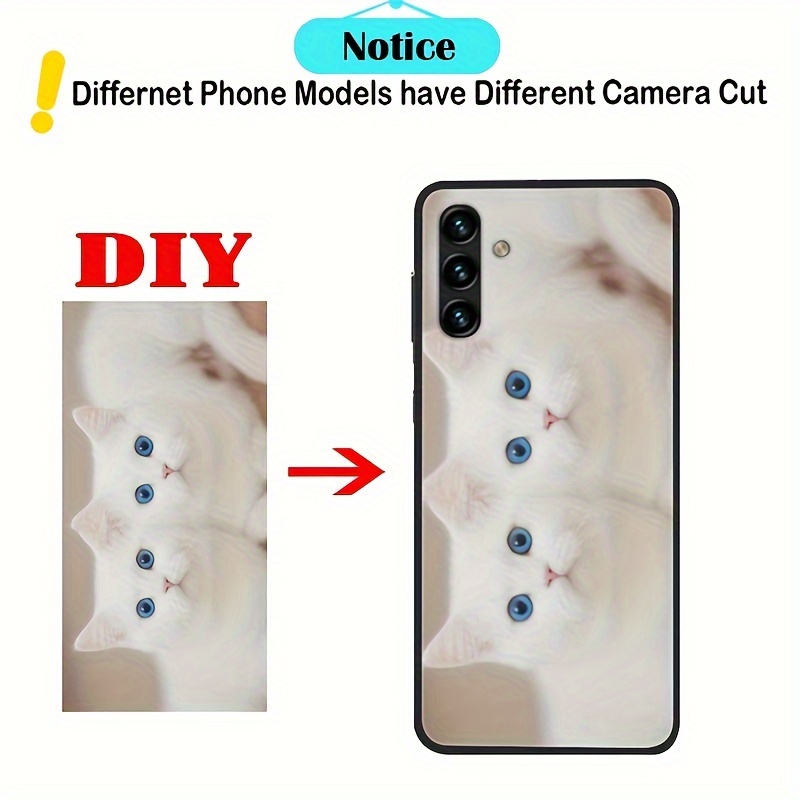 TEMU Diy Customized Photo Phone Case Suitable For A16/a06/a15/a14/a13/a05 S/a04 Es 4g 5g, Personalized Frosted Black Tpu Mobile Phone Case, Best Gift