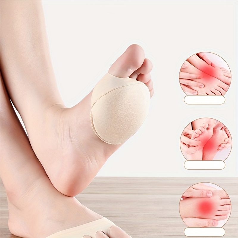 Soft Toe Plug Women High Heel Pain Relief Insert Shoe Palm Cushion Toe Front Filler Sponge Forefoot Pad Adjustable Sizes Insoles P 55537319