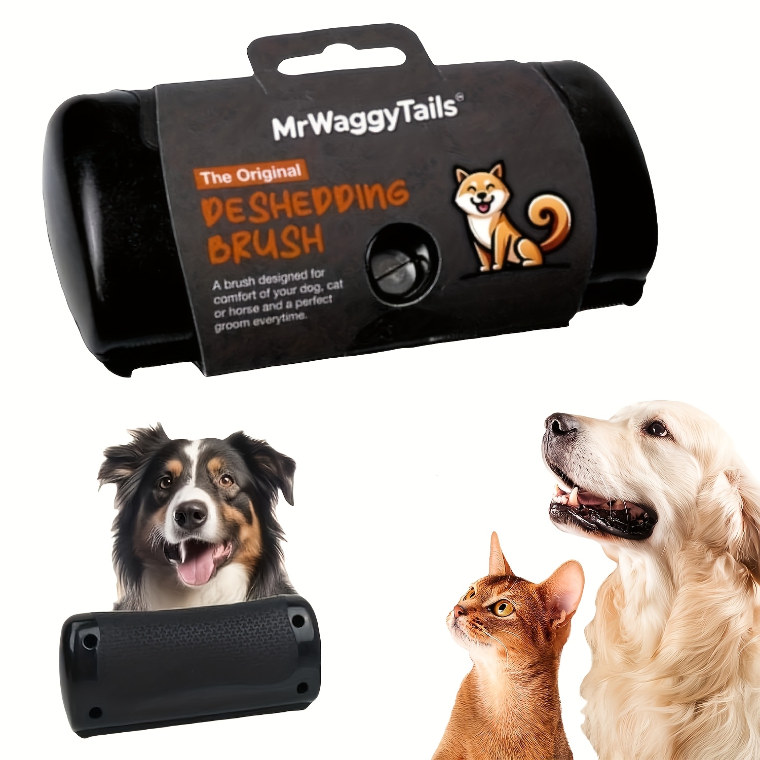 1pc New Finish Dog Brush | Pet Comb | Pet Grooming Deshedding Brush | Shedding Brush | Professional Pet Scrub Brush | Deshedding Comb