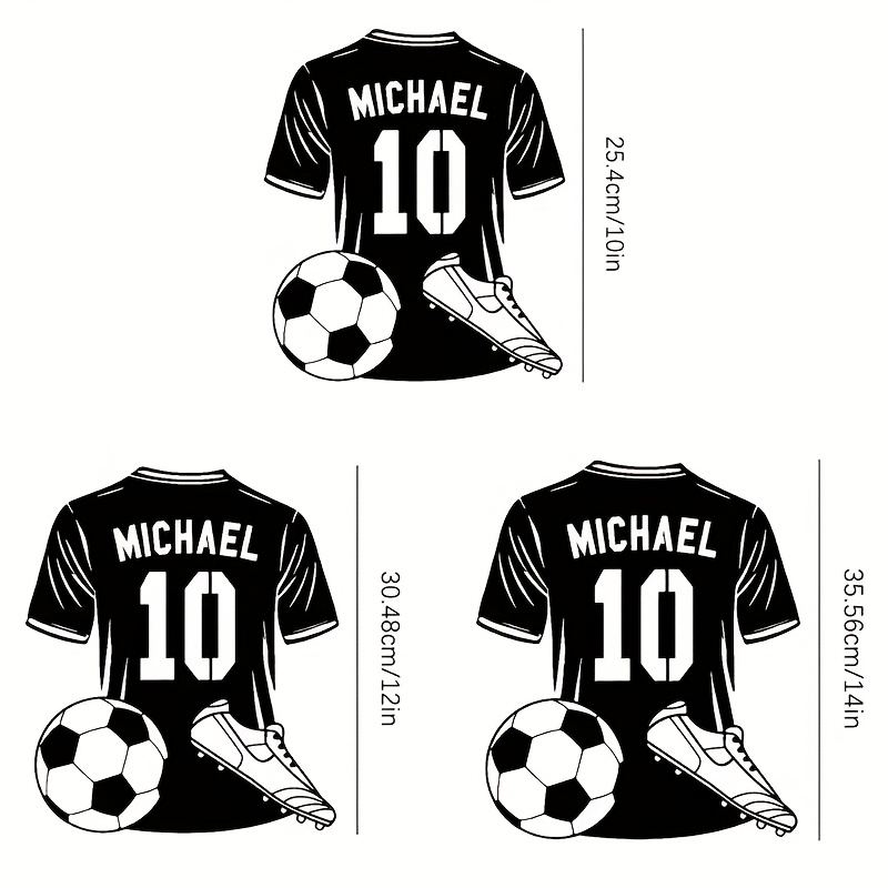 TEMU Murales personalizzati di giocatori di football in metallo, decorazioni personalizzate per maglie sportive, targhette durevoli da interno ed