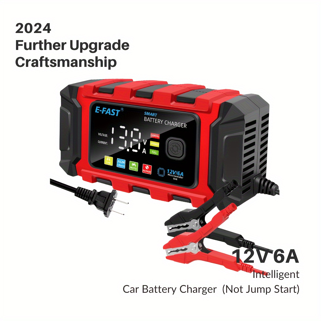 

Car Battery Charger (not Car ), 12v 2ah-150ah Trickle Charger Automotivbattery Maintainer Desulfator And Auto