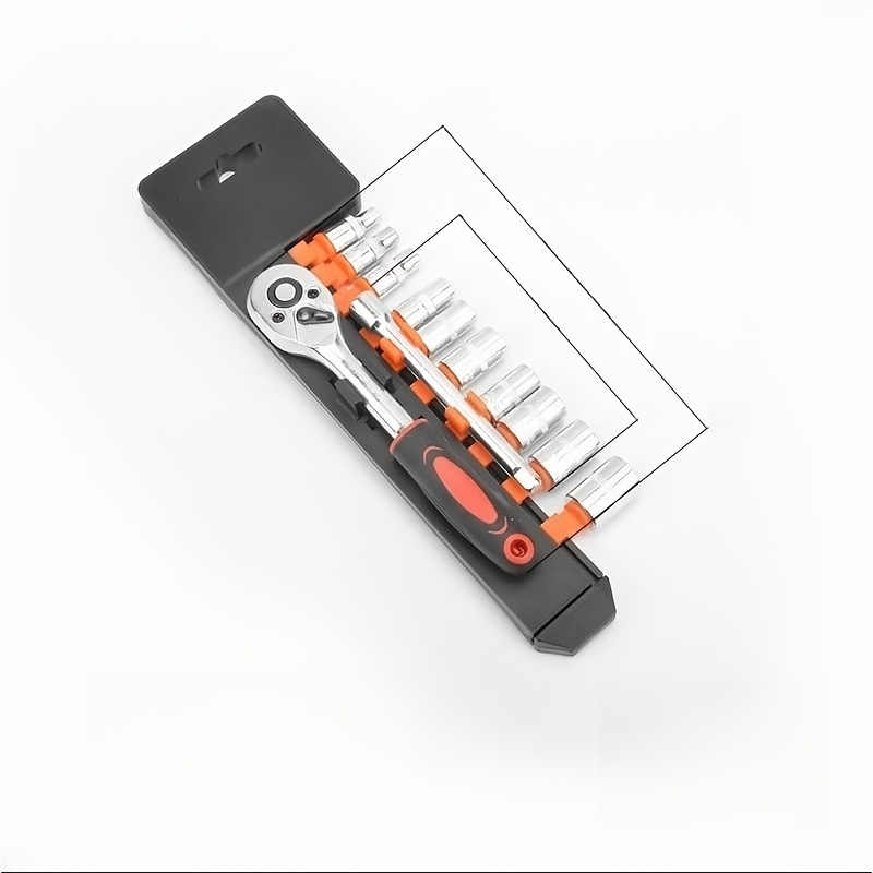 /4" Wrench & Socket Set For Cars, Boats, Motorcycles & Bicycles - Durable Metal Repair Tools