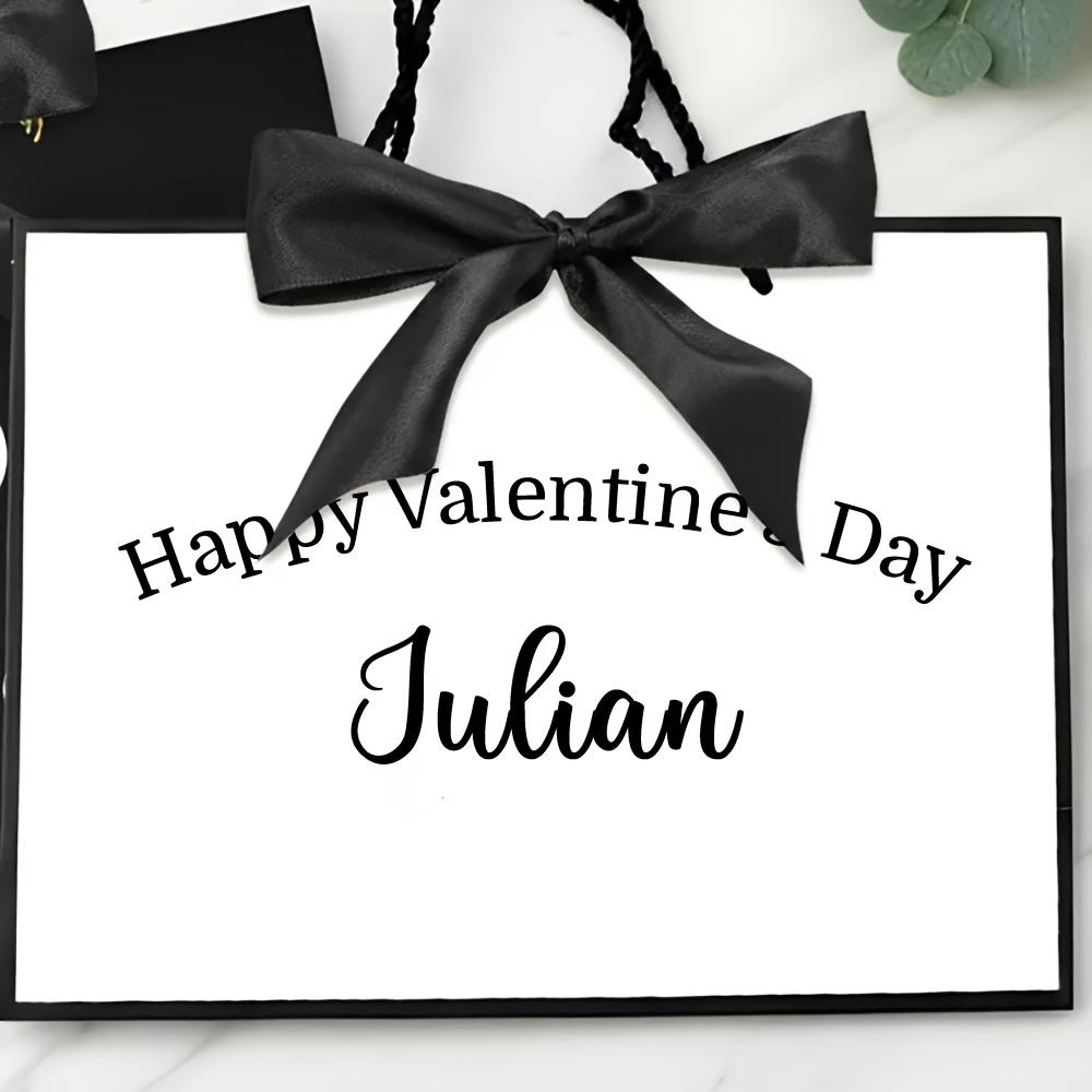 TEMU Gift For Her/him 1pc Personalized Easy Holiday Gift Bag Valentine's Day Gift Bag For Her/him Valentine's Day Gift Anniversary Gift Wedding Gift