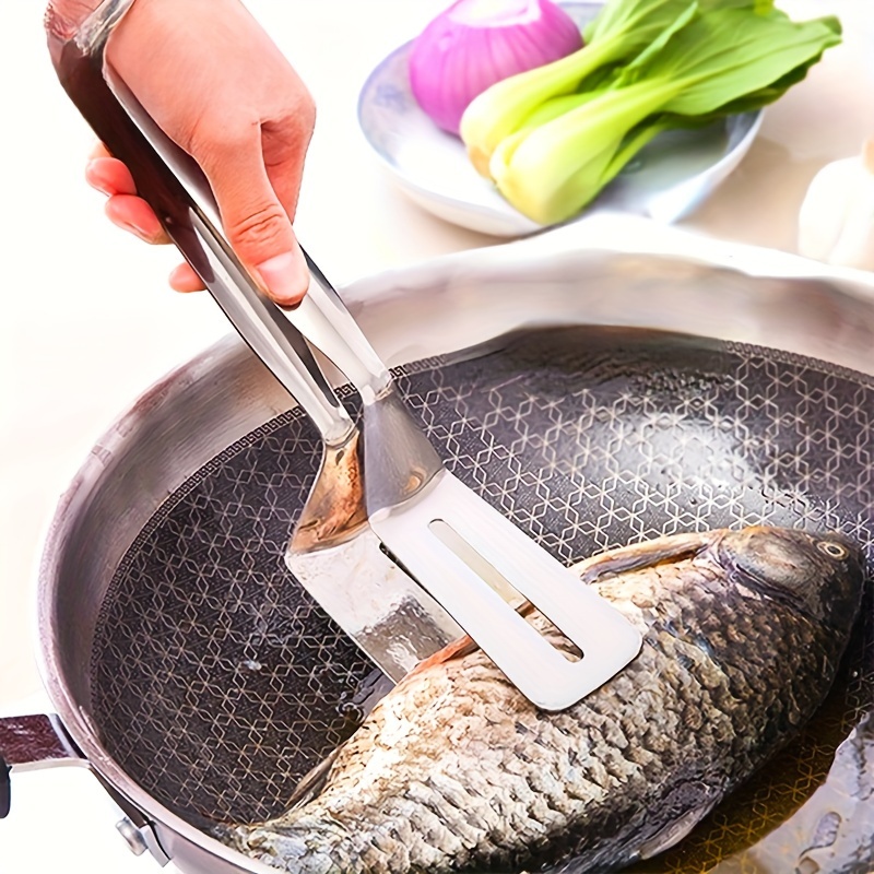 Frying Fish Shovel Clamp Flipping Fish Shovel Frying Fish - Temu