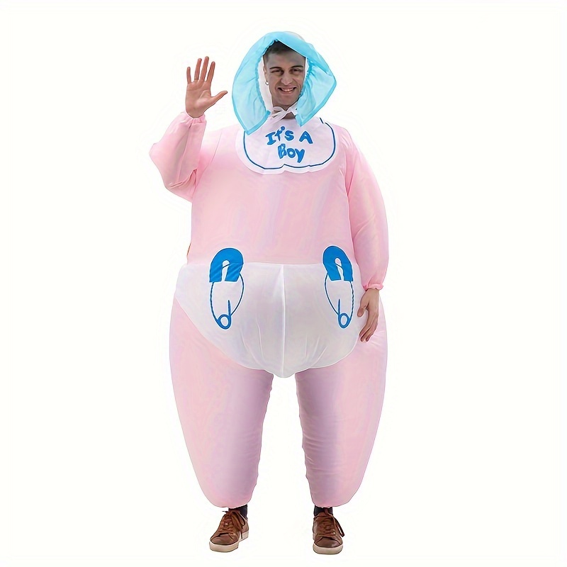 

Men's Inflatable Costume Boys Giant Blow Up Party Halloween Christmas Child Baby Cosplay, Adult Size