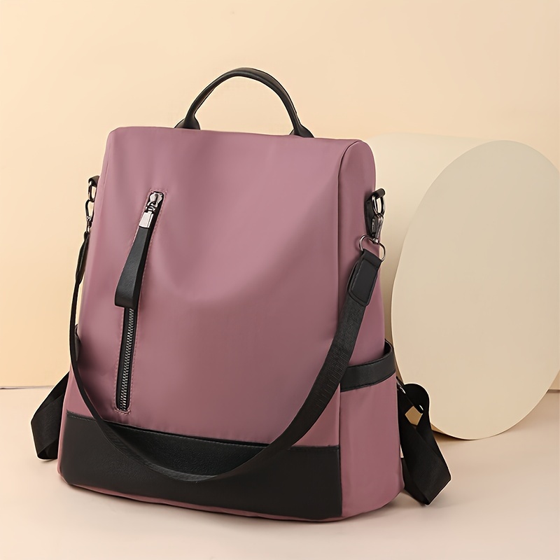 E-shop Modischer, trendiger, minimalistischer, vielseitiger Damen-Rucksack aus kontrastierendem Stoff für Pendler