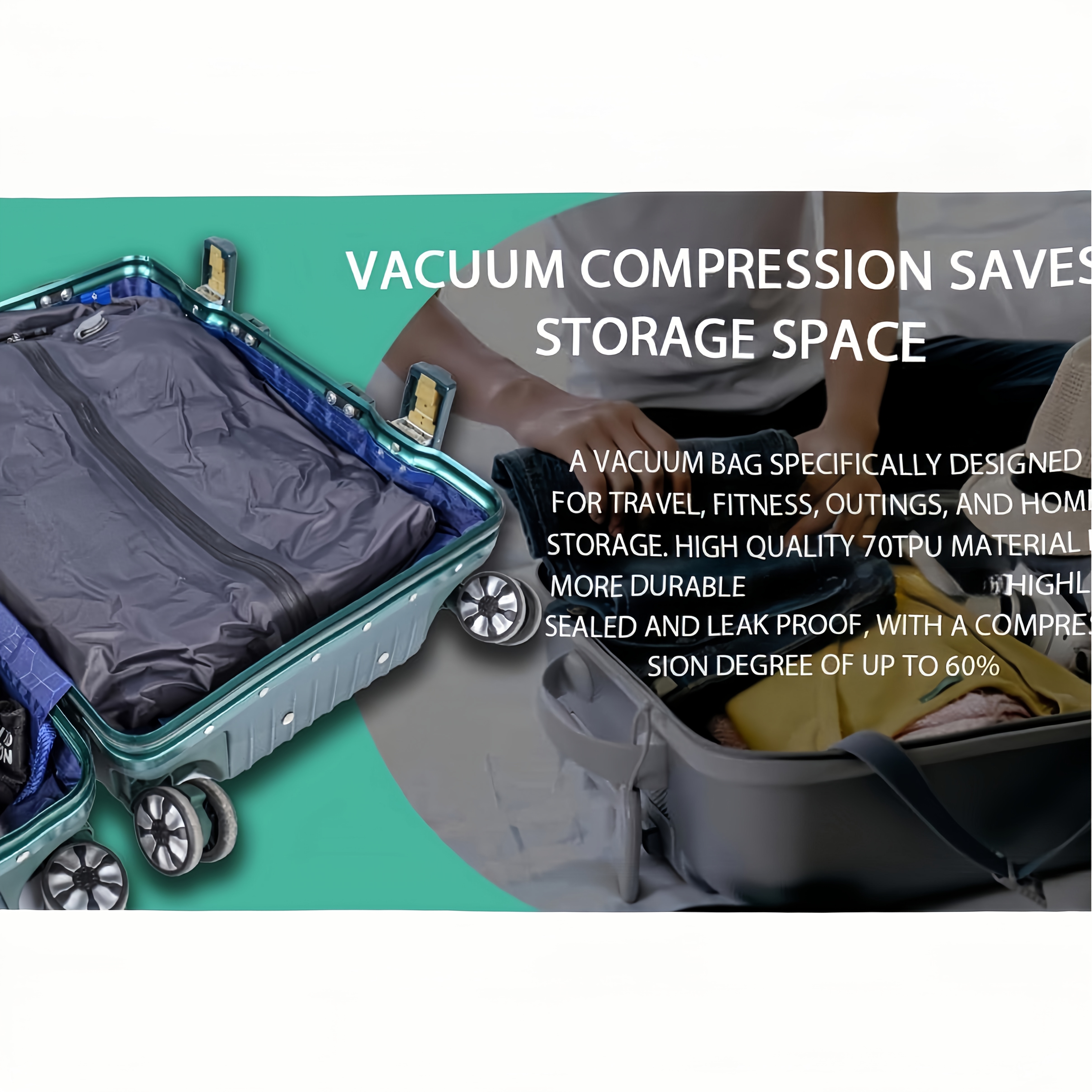 sac compression sous vide professionnel adapté bagages Temu France