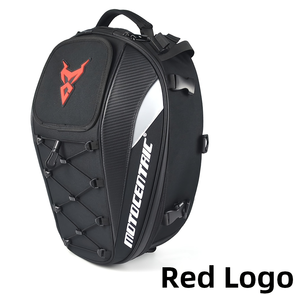 TEMU Motorcycle Helmet Bag 25l-38l Expandable Motorbike Tail Bag Multipurpose Moto Rear Seat Bag Backpack Motorcycle Touring Travel Riding Gear