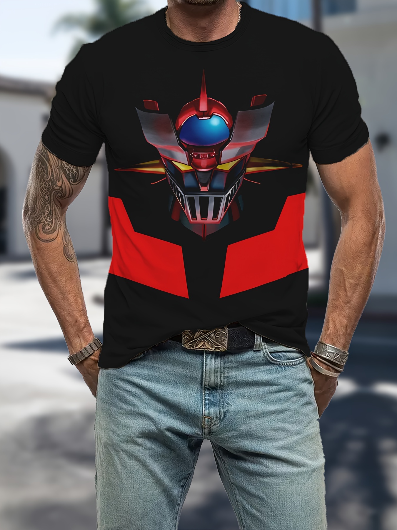 Tシャツ・カットソー ASCLO Robot Retro Short Sleeve T Shirt (2color) mens-classic-tee-dark-heather-